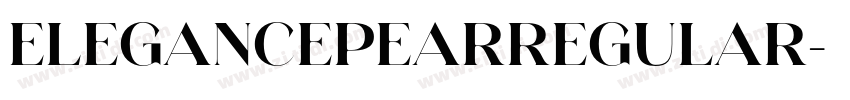 ElegancePearRegular字体转换