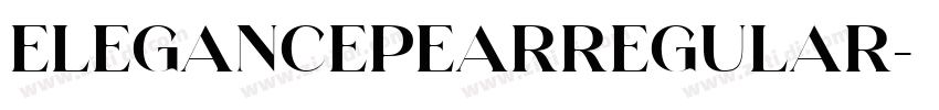 ElegancePearRegular字体转换