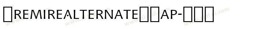 PremireAlternateSCap字体转换