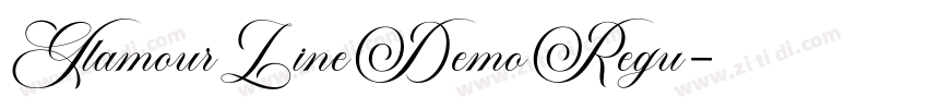 GlamourLineDemoRegu字体转换