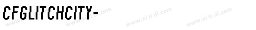 CFGlitchCity字体转换