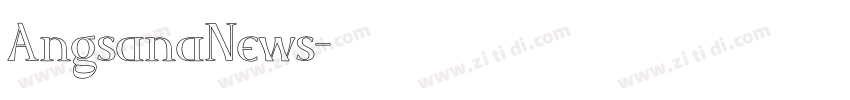 AngsanaNews字体转换