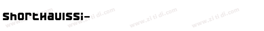 ShortHaulSSi字体转换