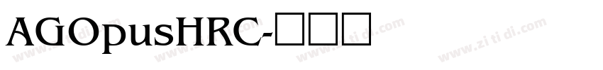 AGOpusHRC字体转换
