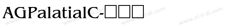 AGPalatialC字体转换