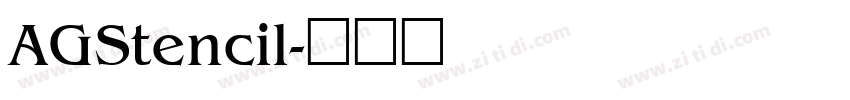 AGStencil字体转换