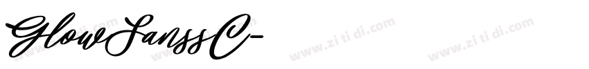 GlowSanssC字体转换