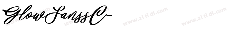 GlowSanssC字体转换