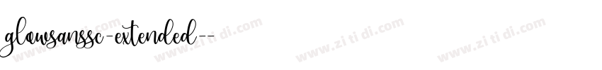glowsanssc-extended-字体转换