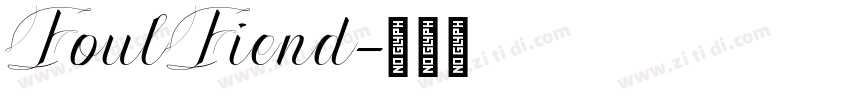 FoulFiend字体转换
