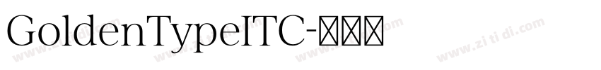 GoldenTypeITC字体转换