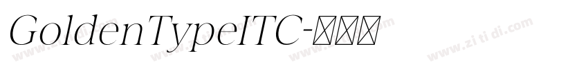 GoldenTypeITC字体转换