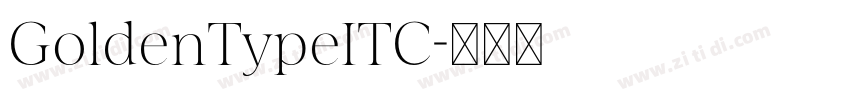 GoldenTypeITC字体转换