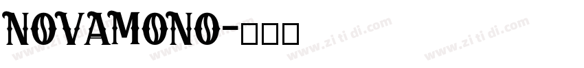 NOVAMONO字体转换
