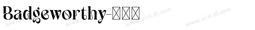 Badgeworthy字体转换
