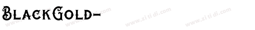 BlackGold字体转换