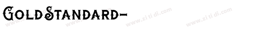 GoldStandard字体转换