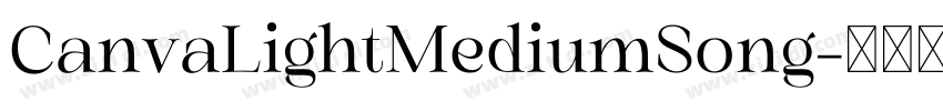 CanvaLightMediumSong字体转换
