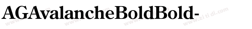AGAvalancheBoldBold字体转换