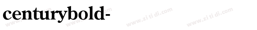 centurybold字体转换