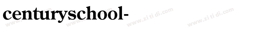 centuryschool字体转换