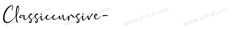 Classiccursive字体转换