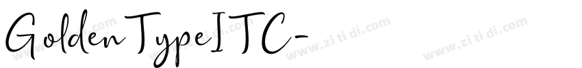 GoldenTypeITC字体转换