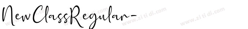 NewClassRegular字体转换