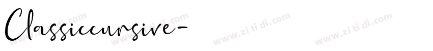 Classiccursive字体转换