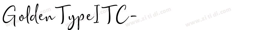 GoldenTypeITC字体转换