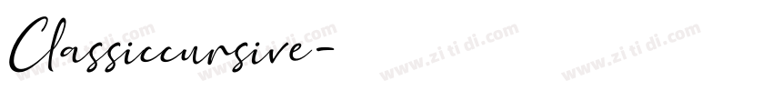 Classiccursive字体转换