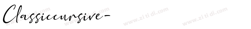 Classiccursive字体转换