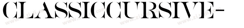 Classiccursive字体转换