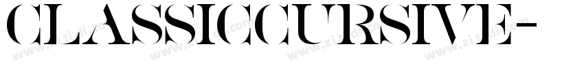 Classiccursive字体转换