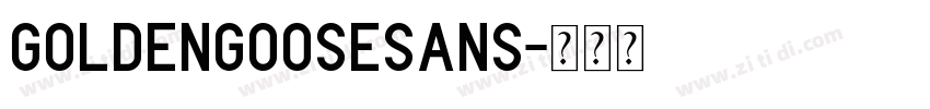 GoldenGooseSans字体转换