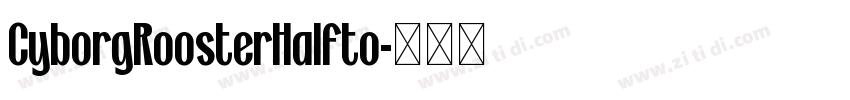 CyborgRoosterHalfto字体转换