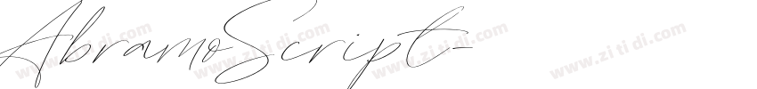 AbramoScript字体转换