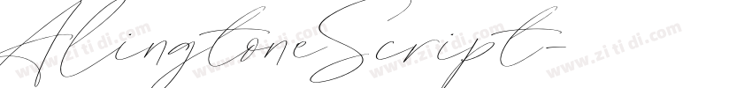 AlingtoneScript字体转换