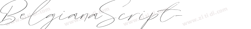 BelgianaScript字体转换