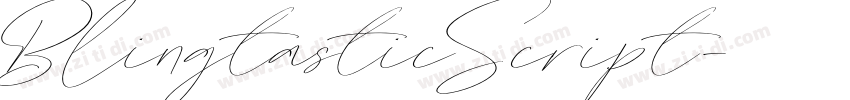 BlingtasticScript字体转换