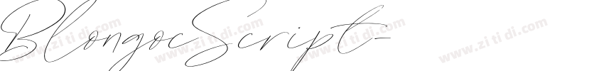 BlongocScript字体转换