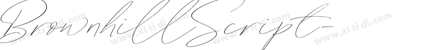 BrownhillScript字体转换
