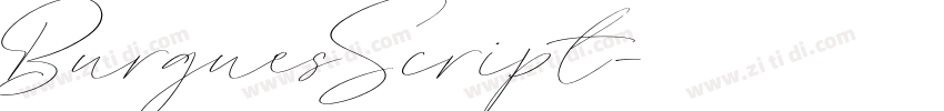 BurguesScript字体转换