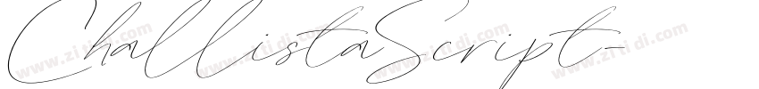 ChallistaScript字体转换