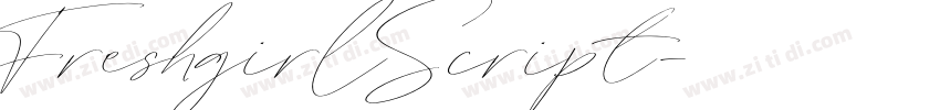 FreshgirlScript字体转换