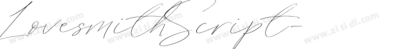 LovesmithScript字体转换