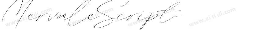 MervaleScript字体转换