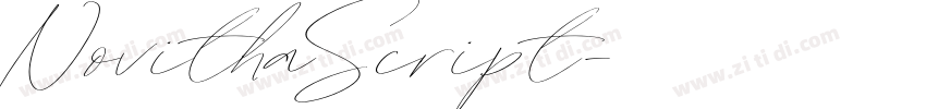 NovithaScript字体转换
