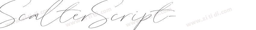 ScalterScript字体转换
