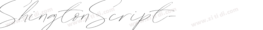 ShingtonScript字体转换